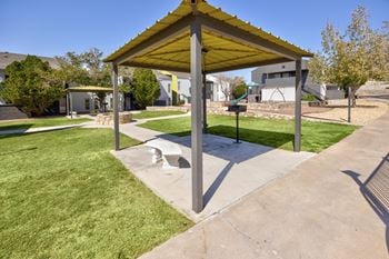 Courtyard with grills
